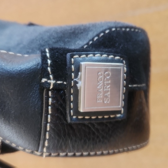 FRANCO SARTO LEATHER AND SUEDE SHOULDER BAG - Picture 3 of 8